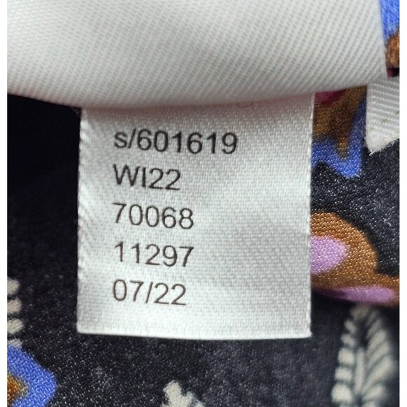 Women's - LOFT Floral Long Sleeve Mock Neck Dress, Size 6 - Picture 8 of 11